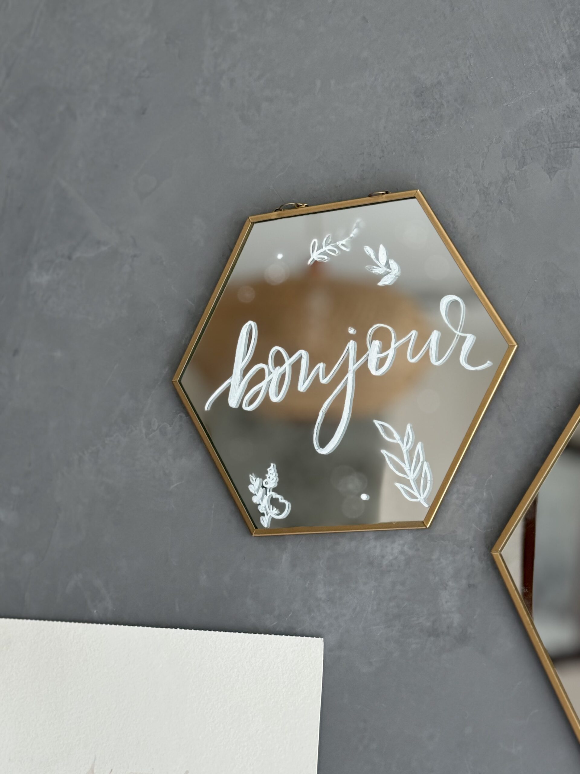 Gravure sur Miroir