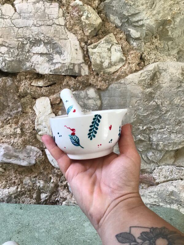 Mortier petit porcelaine - collection BLEUE – Image 2