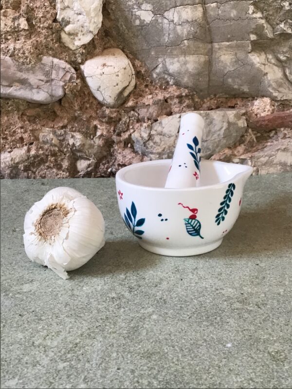 Mortier petit porcelaine - collection BLEUE