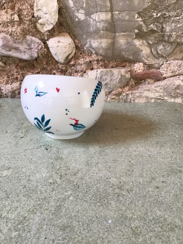 Bol Incliné porcelaine - collection BLEUE – Image 3