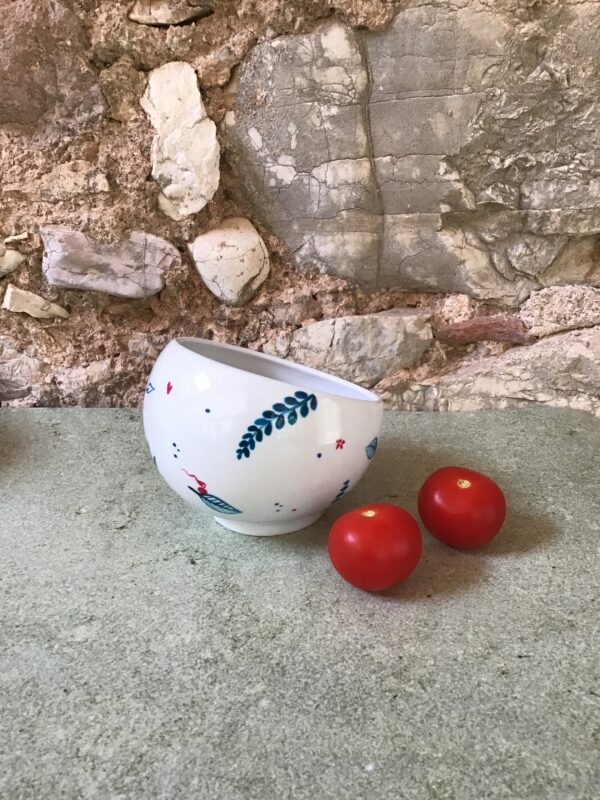 Bol Incliné porcelaine - collection BLEUE – Image 4