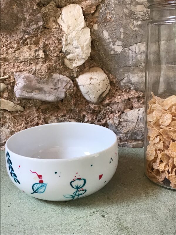 Bol yaka porcelaine peinte - collection BLEUE – Image 3