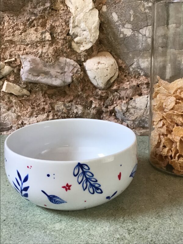 Bol yaka porcelaine peinte - collection BLEUE – Image 5