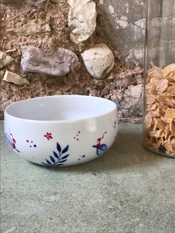 Bol yaka porcelaine peinte - collection BLEUE – Image 6