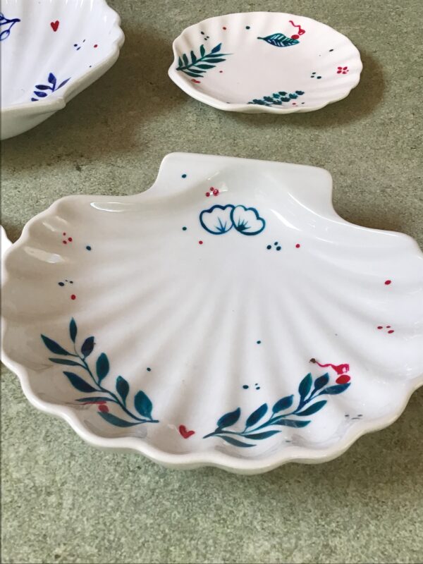 Coquillage en porcelaine - collection BLEUE – Image 3
