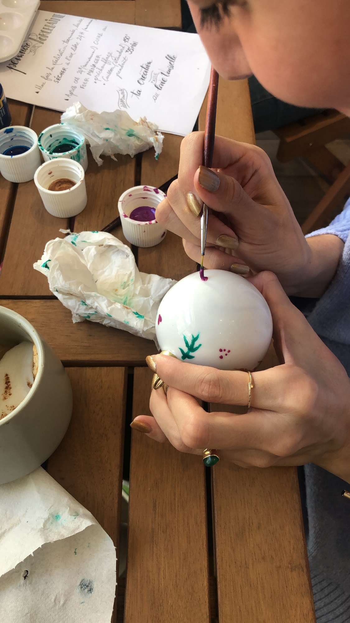 Atelier peinture Boule de Noël Céramique – Image 5