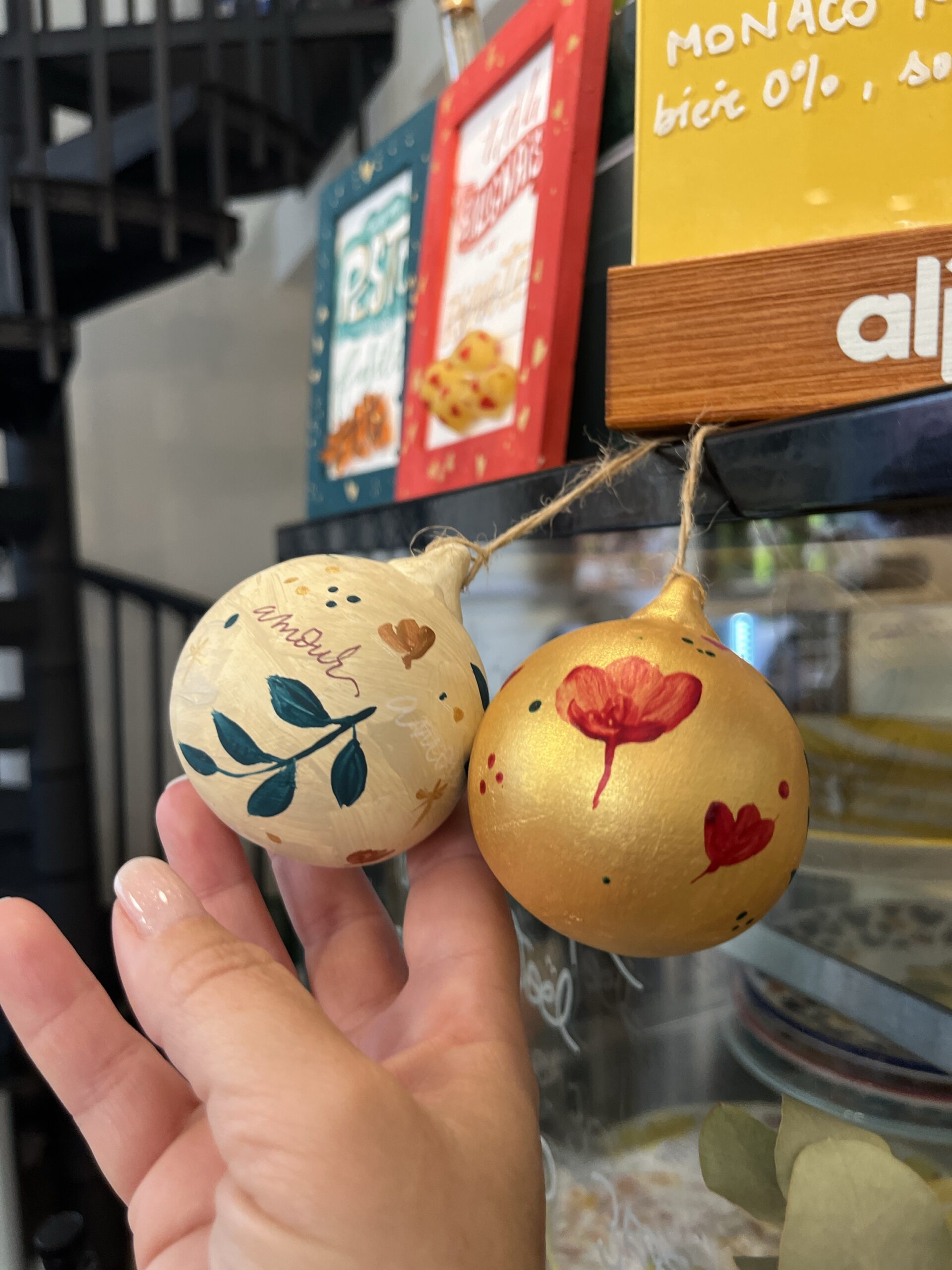 Atelier peinture Boule de Noël Céramique