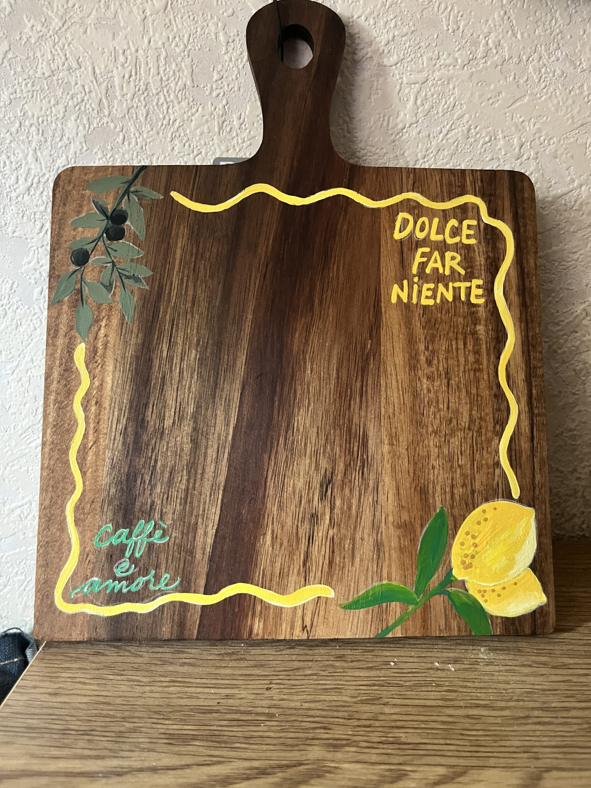 Atelier peinture sur planche apéro